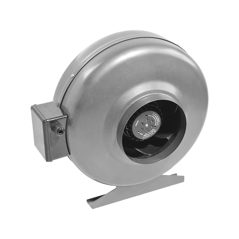 Ultra-Quiet AC Inline Duct Exhaust Fan – Low-Noise 28dB, Thermal Overload Protection, Compact Flange-Mount Design for Bathroom, Kitchen & Residential Ventilation